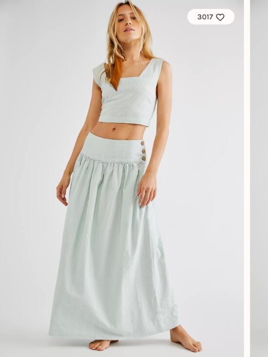 Free People Dresses & Skirts - Free People Set For Sunshine 2 Piece Matching Set in Cloud Rider XS (Oversized)